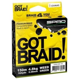SPRO GOT BRAID| GREEN 0.08MM 150M