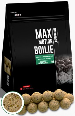 Haldorádó max motion boilie premium soluble 24 mm - kókusz -and- tigrismogyoró oldódó bojli