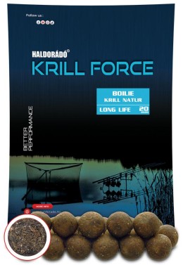 Haldorádó krill force boilie long life 20 mm - krill natur etető bojli