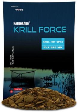 Haldorádó krill force pva bag mix - krill hot spicy (krill-csípős fűszer) etető bojli