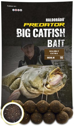 Haldorádó catfish bait boilie 30+ - halibut extra etető bojli