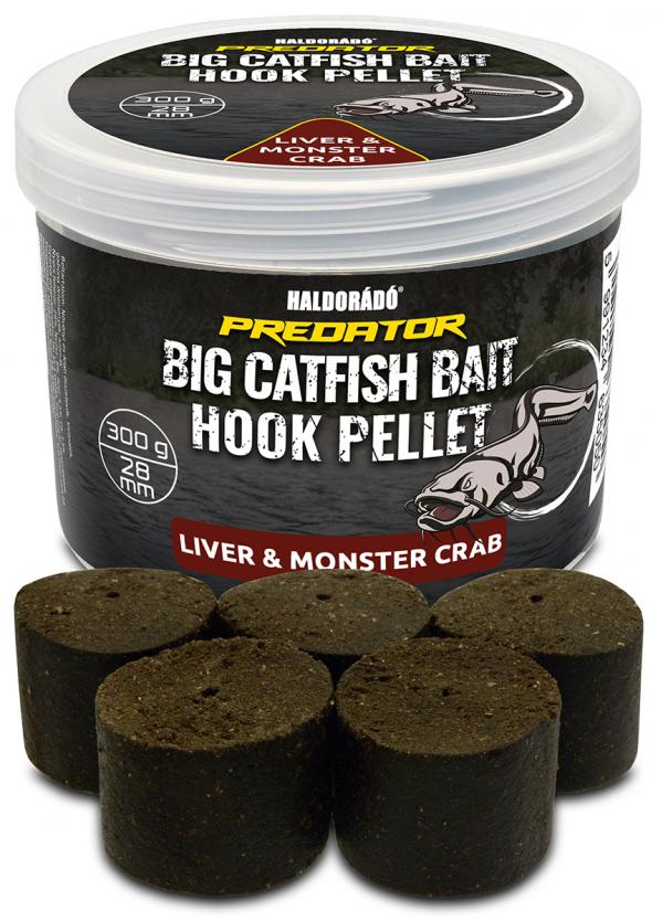 Haldorádó catfish bait hook pellet 28 mm - liver -and- monster crab