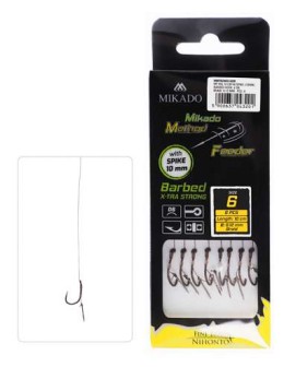 Mikado method feeder xtra stong csalitüskés szakállnélküli horog no. 8