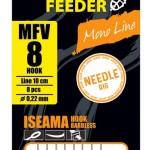 Jaxon method feeder hooks 6 0,22mm feeder előkötött horog