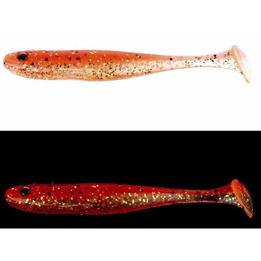 Major Craft Stabi Shad Slim 4" 10,2cm #003 Orange Gold gumihal 4 db/csg - Image 2