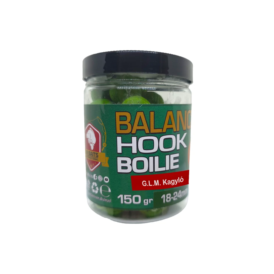 Mbaits balanced hook boilie 18-24mm 150gr g.l.m. kagyló horog bojli
