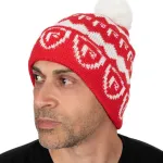 Fox rage red -and- white bobble hat voyager sapka - Image 3
