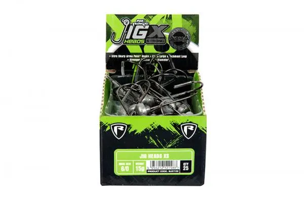 Fox rage x strong jig heads 6/0 - 10g bulk jigfej - Image 4