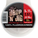 Fox rage drop 'n' jig 0.22mm 3.53kg 7.79lb fluorcarbon zsinór