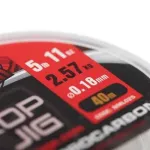 Fox rage strike point drop n jig 9.37lb 0,25mm 40m fluorocarbon zsinór - Image 3