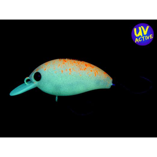 Nories Worming Crank Shot Spin Shallow wobbler 37mm 3,5g (296) Glow Chili Powder - Image 2