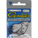 GAMAKATSU WORM OFFSET EWG HOOKS BLACK # 3/0