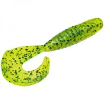 Strike king rage grub chartreuse pepper - 10cm - Image 3