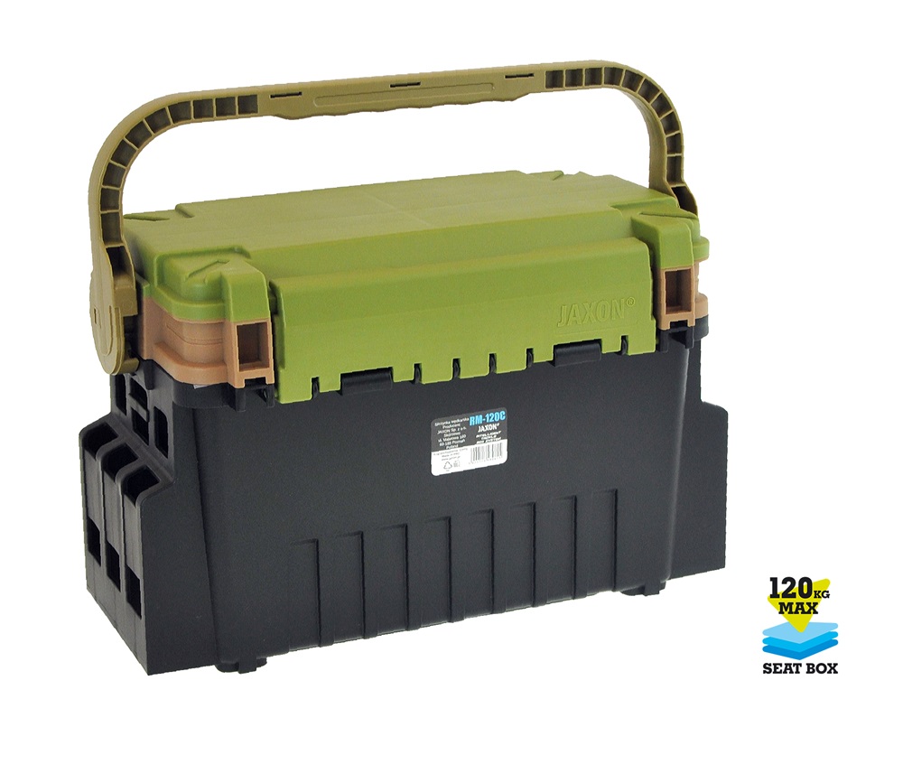 Jaxon fishing seat box s-line 43x24x28cm pergető láda