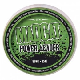 Madcat power leader 15m 1.30mm 130kg barna fonott előkezsinór