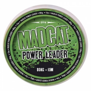 Madcat power leader 15m 1.30mm 130kg barna fonott előkezsinór