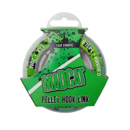 Madcat pellet hook link 16x barna 20m/0.95mm/85kg előkezsínór