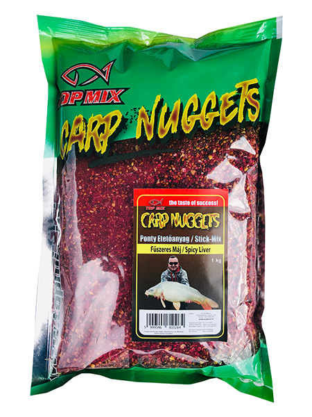 Top mix carp nuggets fűszeres máj 1kg etetőanyag