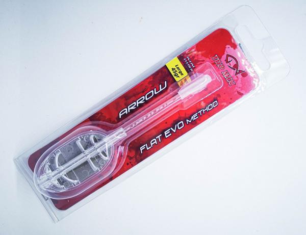 Top mix arrow flat evo method feeder kosár - l 45g