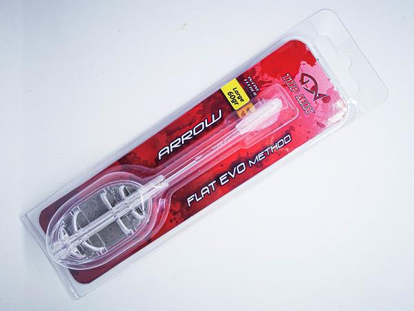 Top mix arrow flat evo method feeder kosár - l 60g