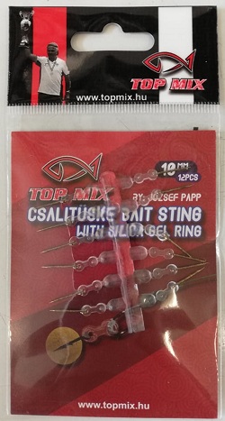 Csalitüske szilikon hajszál előkén, 10mm