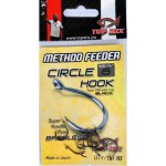 TOP MIX Method Feeder Circle Hook horog Barbless #6