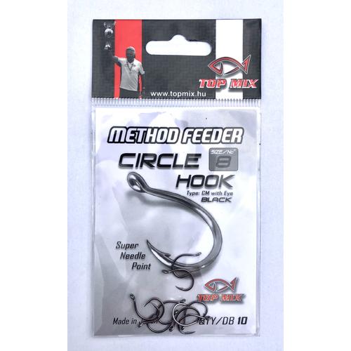 TOP MIX Method Feeder Circle Hook horog #8