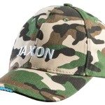 Jaxon cap with flashlight - camouflage(dark) 5 led 2xcr2032 baseball sapka