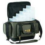 Jaxon fishing team bag + 6 boxes 47/30/27cm pergető táska