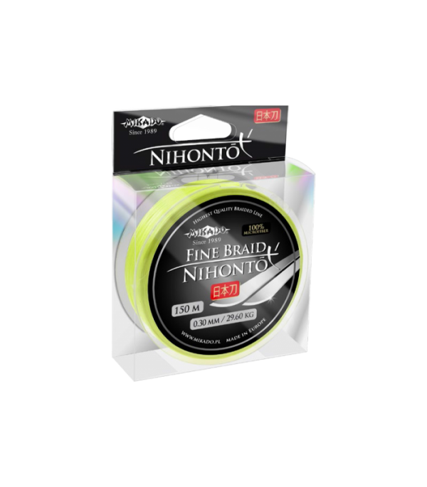 Mikado nihonto fine braid fluo 0,40mm 150m fonott zsinór