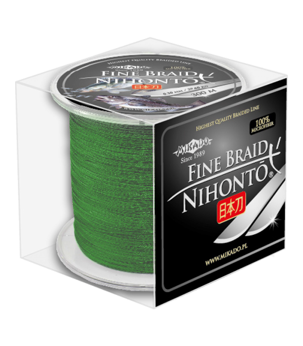 Mikado nihonto fine braid zöld 0.18mm 300m fonott zsinór