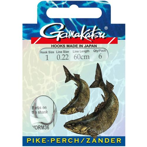 Gamakatsu BOOKLET ZANDER WORM36 #2-0.22MM 60CM
