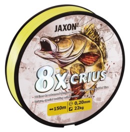 Jaxon crius 8x fluo braided line 0,10mm 150m fonott zsinór