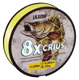 Jaxon crius 8x fluo braided line 0,18mm 150m fonott zsinór
