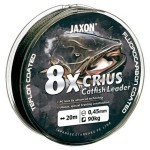 Jaxon crius 8x catfish leader black braided line 0,45mm 20m fonott előkezsinór