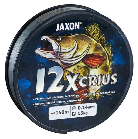 Jaxon crius 12x braided line 0,12mm 150m fonott zsinór