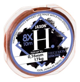 Jaxon hegemon 8x sinking braided line 0,18mm 10m fonott előkezsinór