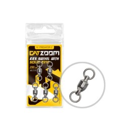 Carp Zoom Catzoom csapágyas harcsázó forgó 250 lbs, 8#, 3,8 cm, 5 db
