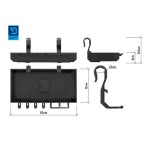 Delphin ShelfPod BlackWay 20*10*3cm RodPod polc - Image 7