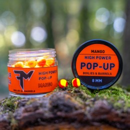 Feedermánia high power pop-up boilies -and- barrels 8 mm mango