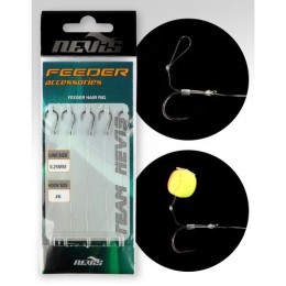 NEVIS Feeder monofil előke 8 5db/cs AKCIÓ -30%