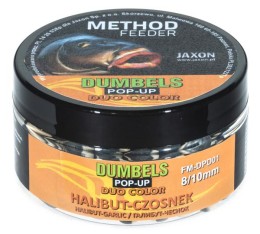 Jaxon dumbels duo color pop-up method feeder halibut/garlic (halibut-fokhagyma) 30g 8/10mm