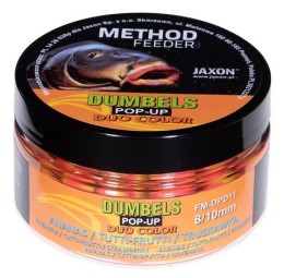 Jaxon dumbels duo color pop-up method feeder pineapple/tutti-frutti/strawberry (ananász-tutti-frutti-eper) 30g 8/10mm