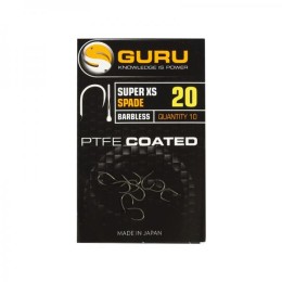 Guru super xs hook size 10 (barbless/spade end)