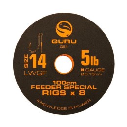 GURU LWGF Feeder Special Rig 100cm előkötött horog - 10