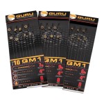 GURU QM1 12 Bait Bands 10cm (0.19mm) előkötött horog