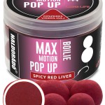 Haldorádó max motion boilie pop up 16, 20 mm - fűszeres vörös máj
