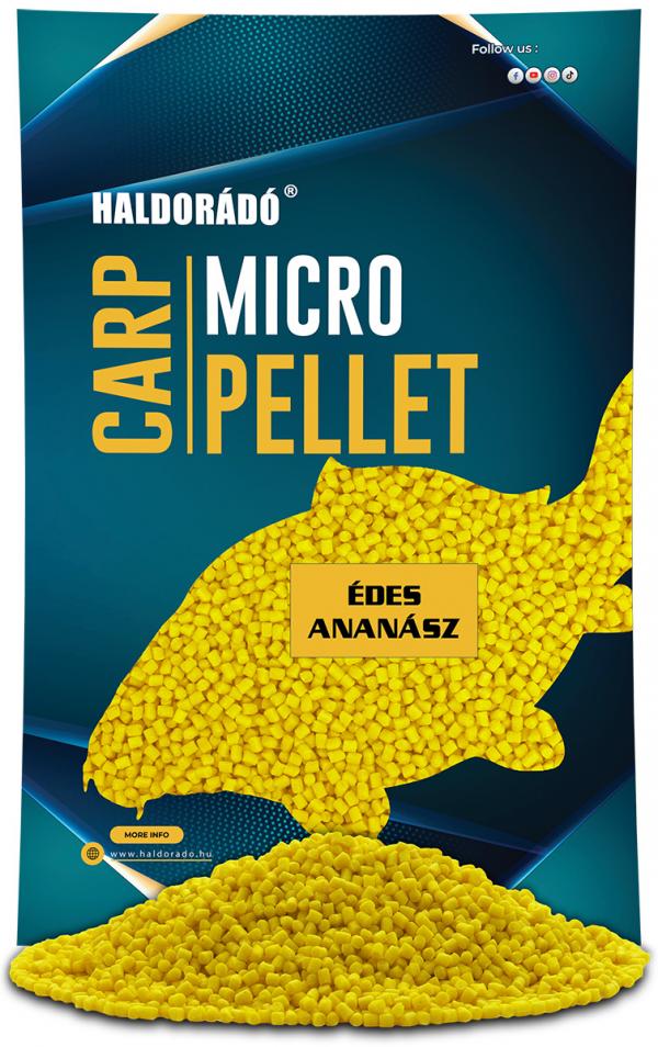 Haldorádó carp micro pellet - édes ananász etető pellet