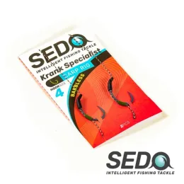 SEDO Krank Specialist Barbless - Szakáll Nélküli Előkötött bojlis horog előke - 4
