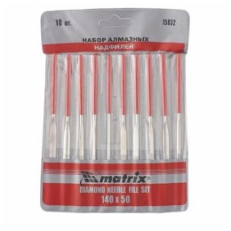MTX 140x50x3mm gyémánt tűreszelő szett tasakban 10db